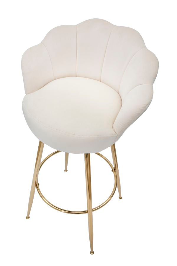 Barstoel Vienna Crema Glam 110x55x53 cm