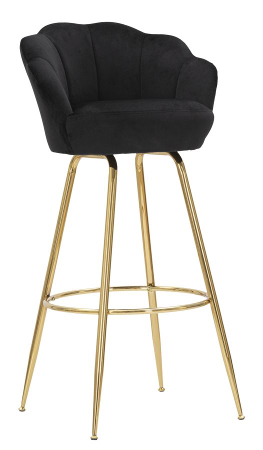 Barkruk Bar Vienna Nero 110x55x53 cm