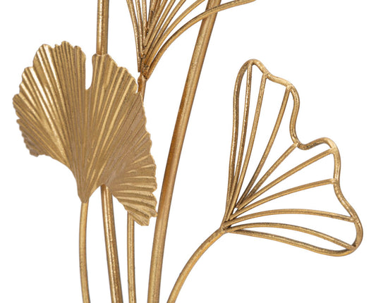 Sculptuur Blad Goud 44.5x26x11.5 cm