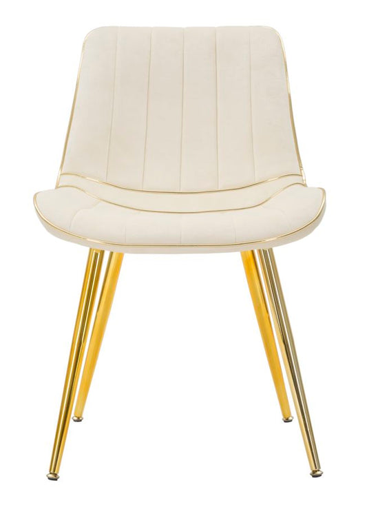 Stoel Paris Crema/Gold Set 2 Stuks 79x51x59 cm