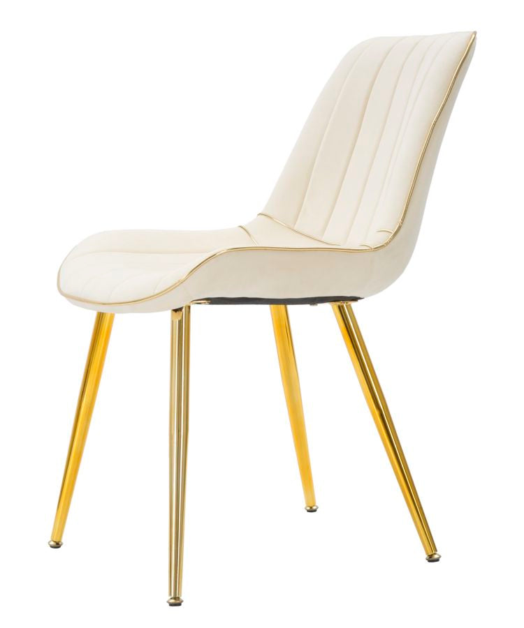 Stoel Paris Crema/Gold Set 2 Stuks 79x51x59 cm