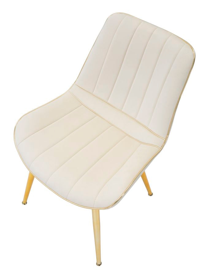 Stoel Paris Crema/Gold Set 2 Stuks 79x51x59 cm