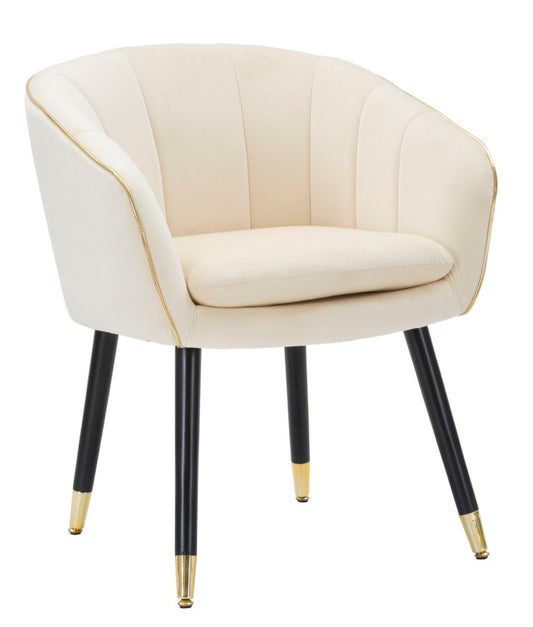 Fauteuil Paris Crema/Gold 78x62x58 cm