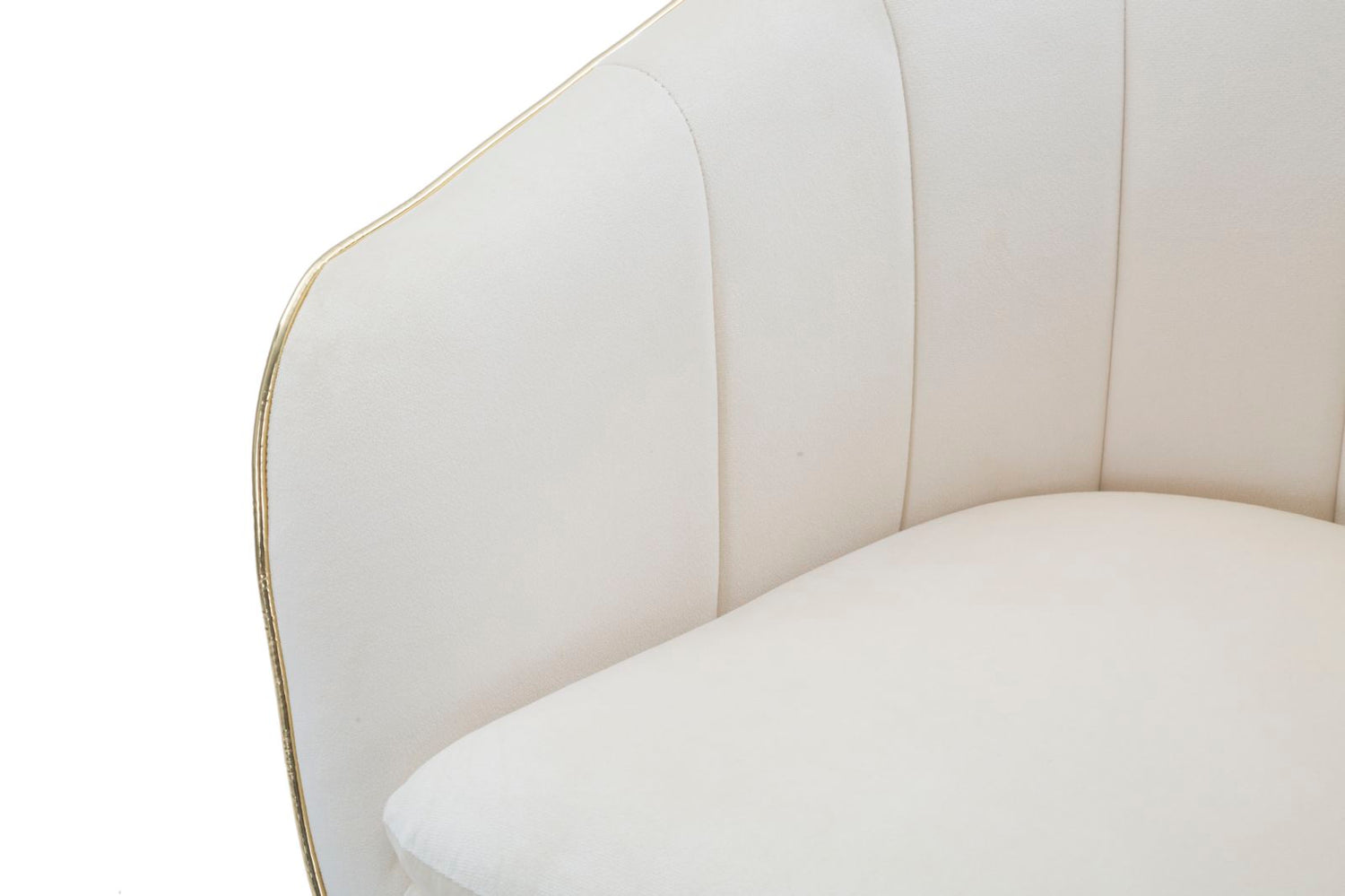Fauteuil Paris Crema/Gold 78x62x58 cm