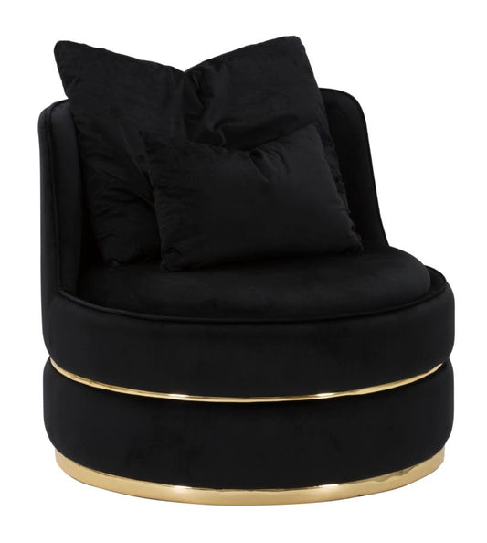 Fauteuil Paris Space Nero/Gold 72x84x84 cm