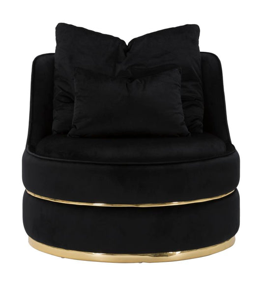 Fauteuil Paris Space Nero/Gold 72x84x84 cm