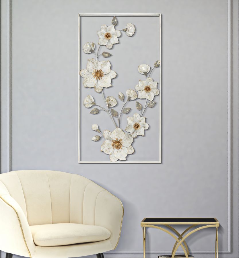 Wandpaneel Flix Ijzer Multicolor 90.5x50x5.5 cm