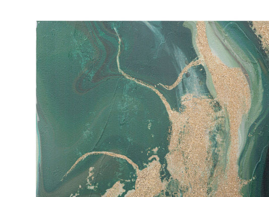 Wandschilderij Greenery Glam 100x80x2.8 cm