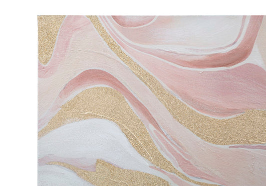 Wandschilderij Pinkly 80x80x2.8 cm