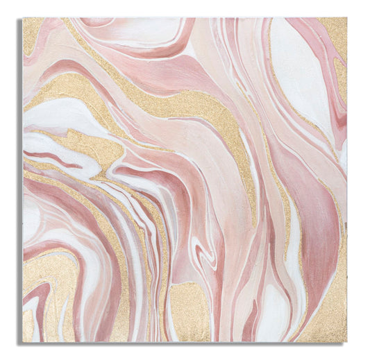 Wandschilderij Pinkly 80x80x2.8 cm