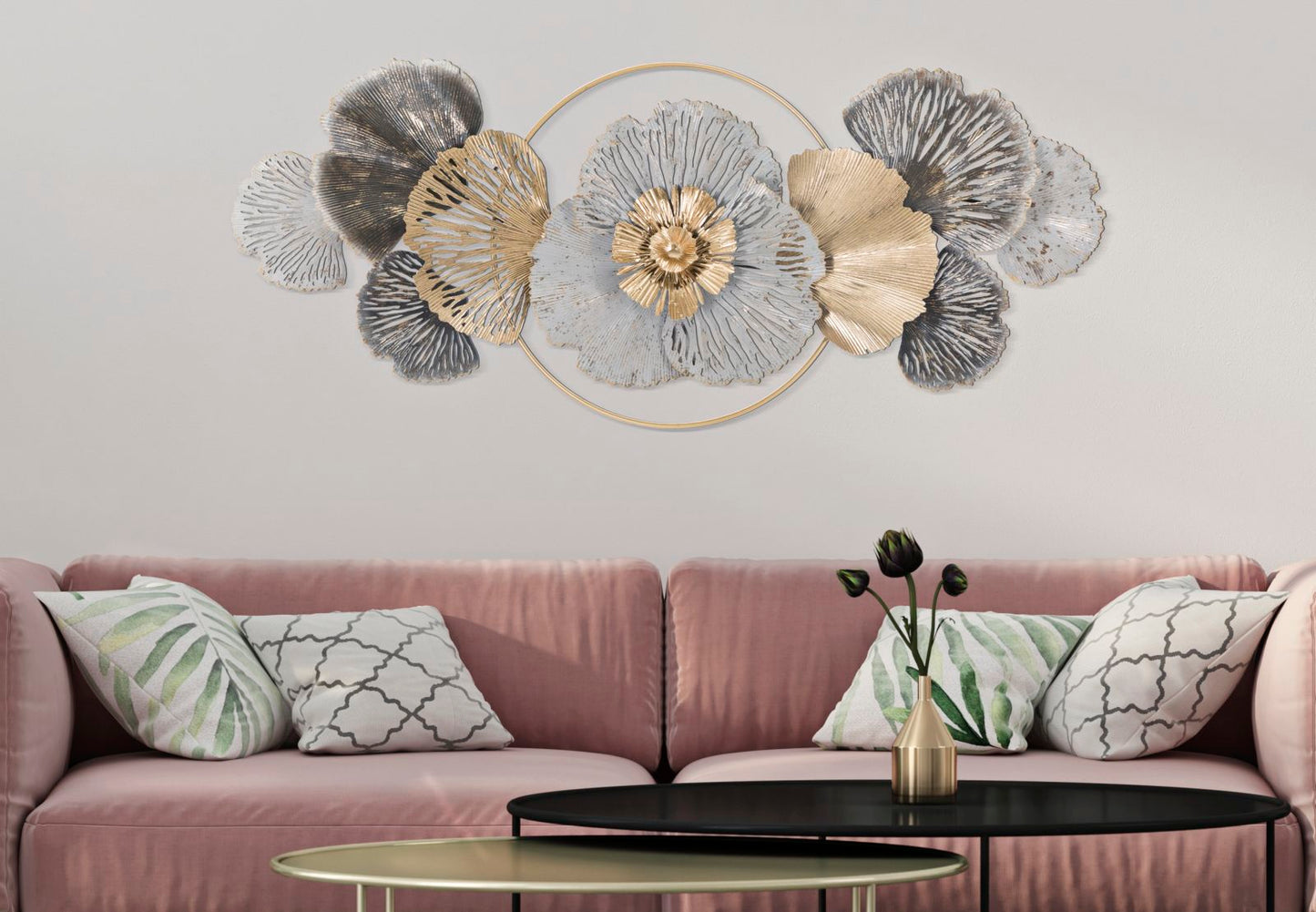 Ijzeren Wandpaneel Poxy Glam 55.9x130.8x8 cm