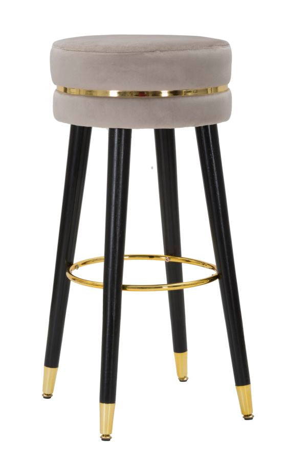 Barkruk Paris Grigio/Gold 74x35x35 cm