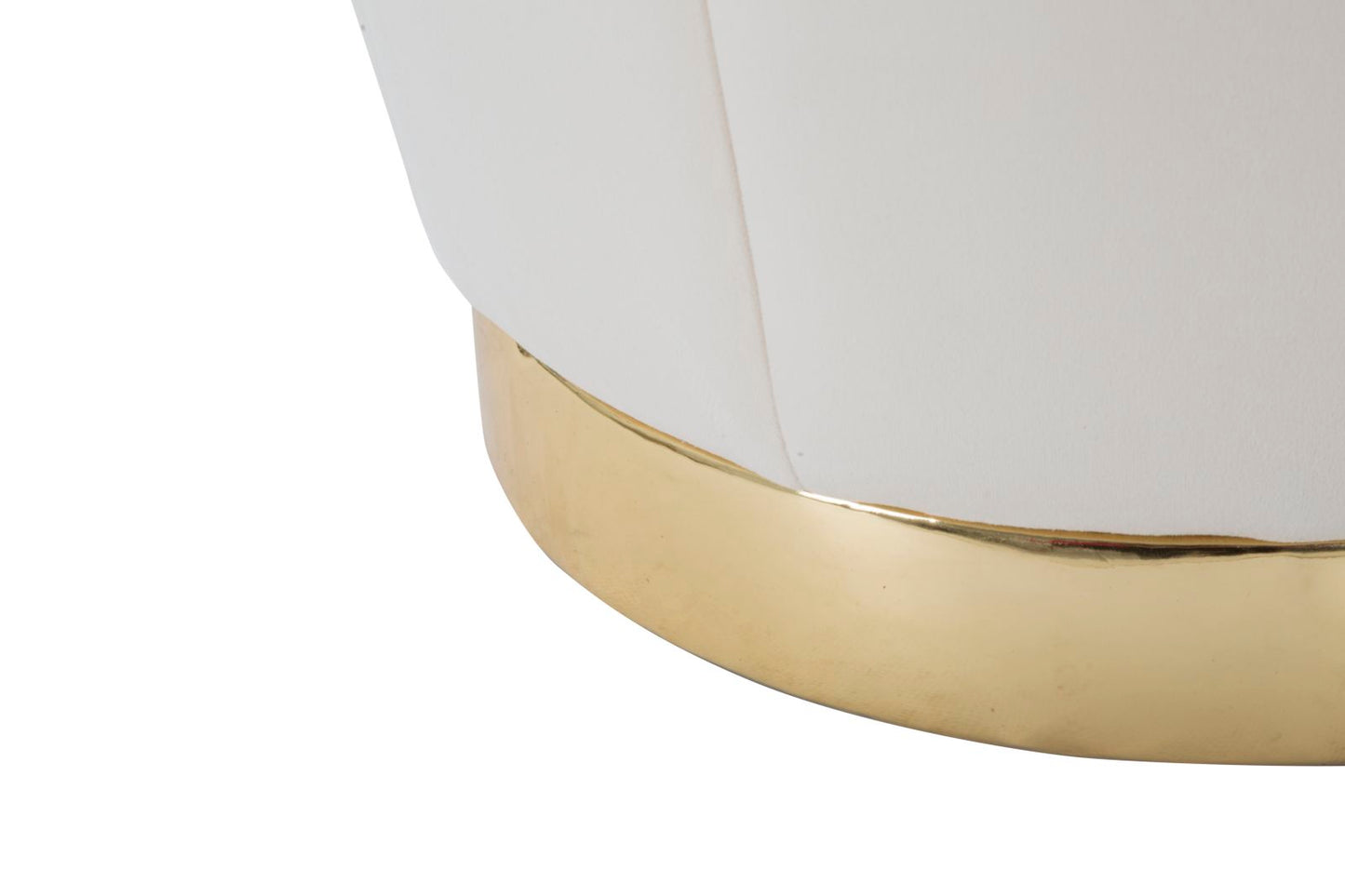 Poef Opbergbox Paris Crema/Gold 43x43x43 cm