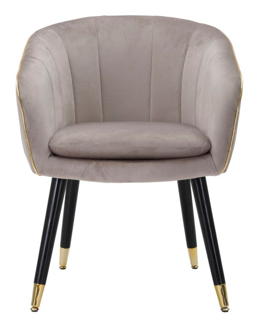 Fauteuil Paris Grijs/Goud 78x62x58 cm