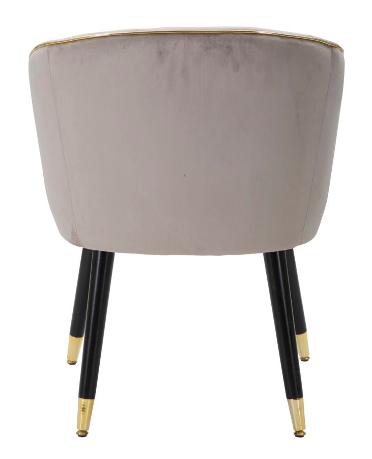 Fauteuil Paris Grijs/Goud 78x62x58 cm