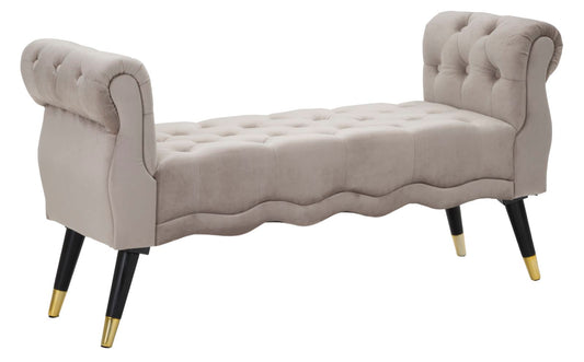 Zitbank Paris Grigia Gold 60x120x40 cm