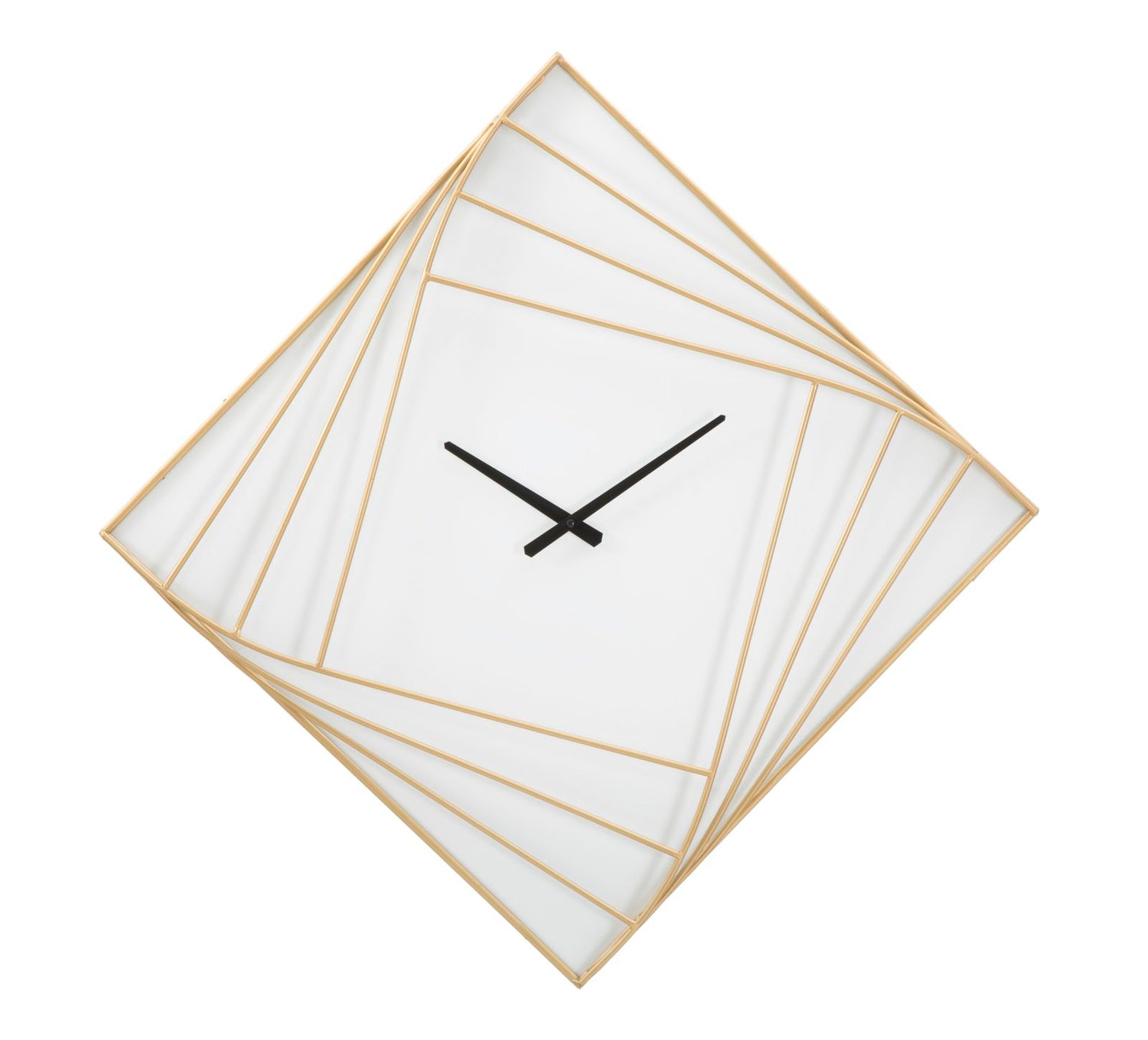 Wandklok Goldy Line Glam 85x85x6 cm