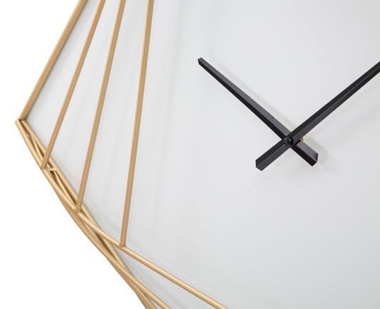 Wandklok Goldy Line Glam 85x85x6 cm