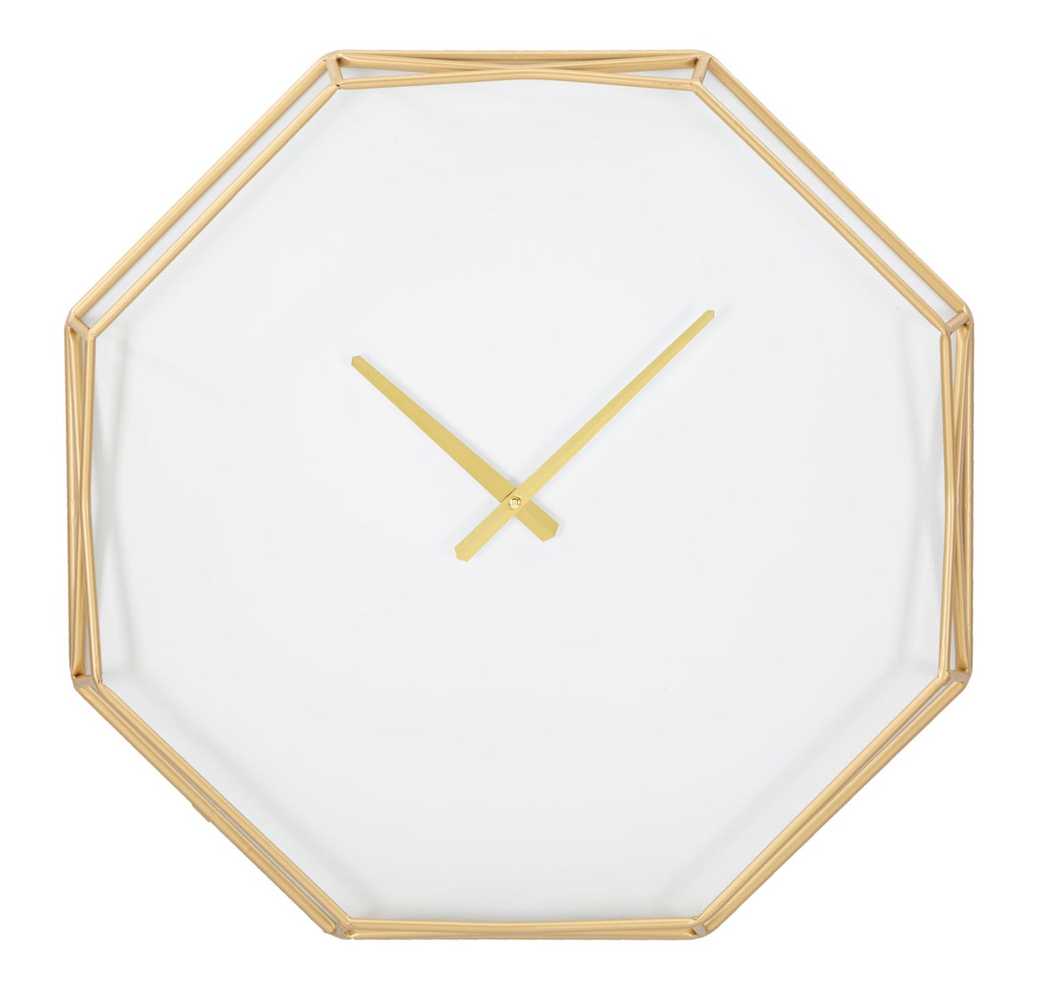Wandklok Goldy Octagonaal Glam 56x56x6.5 cm