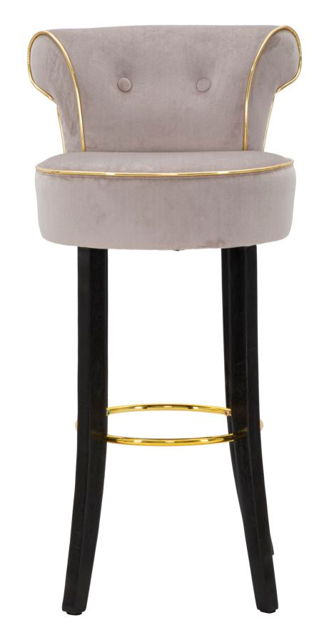 Barkruk Luxy Grijs 96x46x48 cm