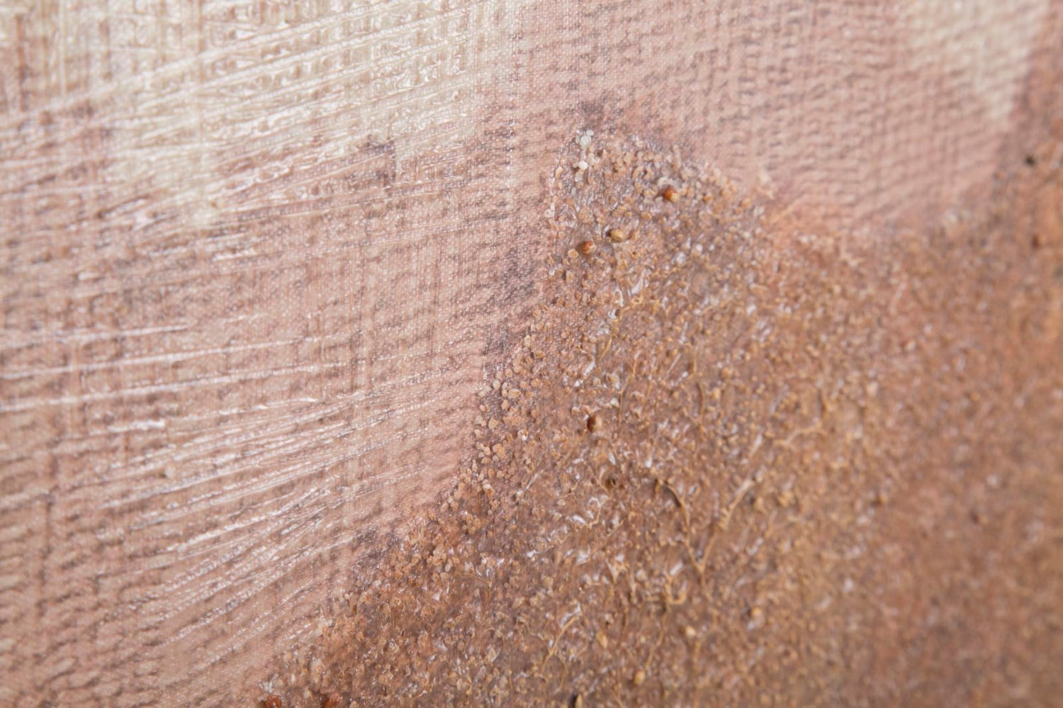 Handgeschilderd Wandschilderij Browny Boho Chic 100x80x3.7 cm