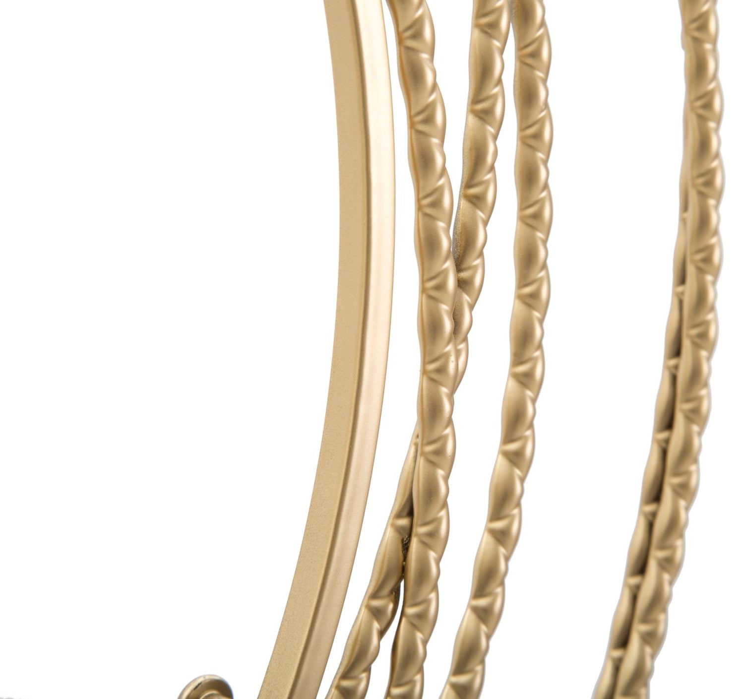 Wandklok Gold Strips 50x50x4 cm