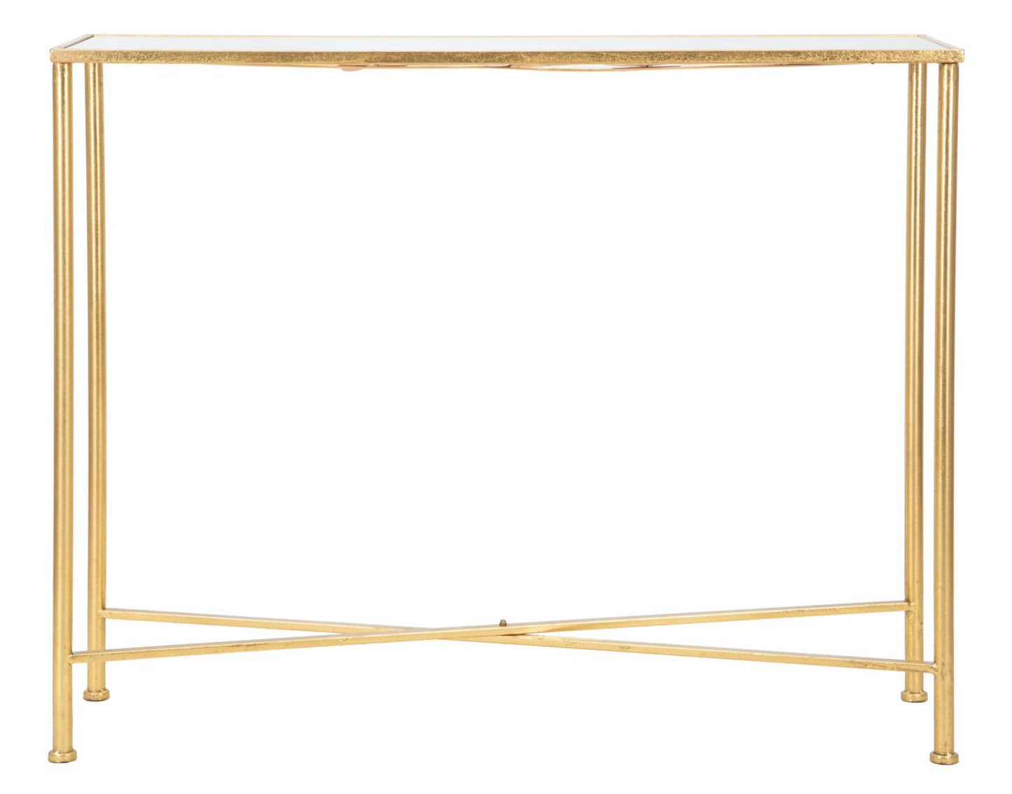 Consoletafel Vlinders Glas Goud 80x100x35 cm