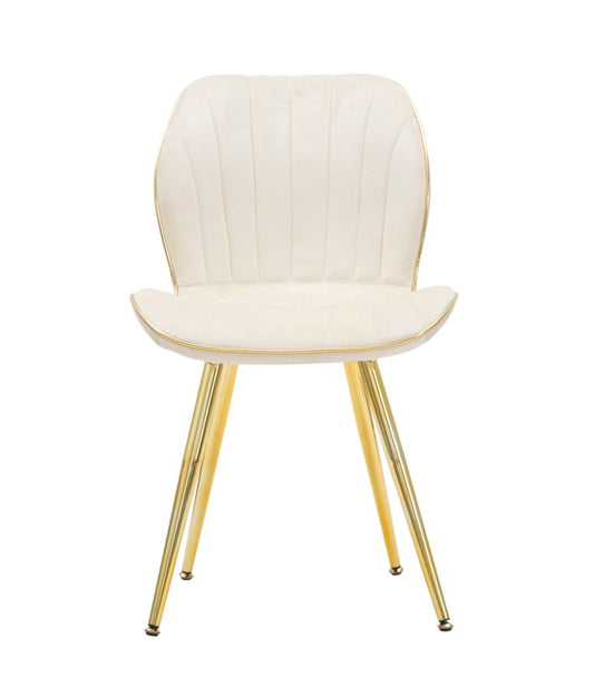 Paris Stoel Crème/Goud Set 2 Stuks 77x46x58 cm