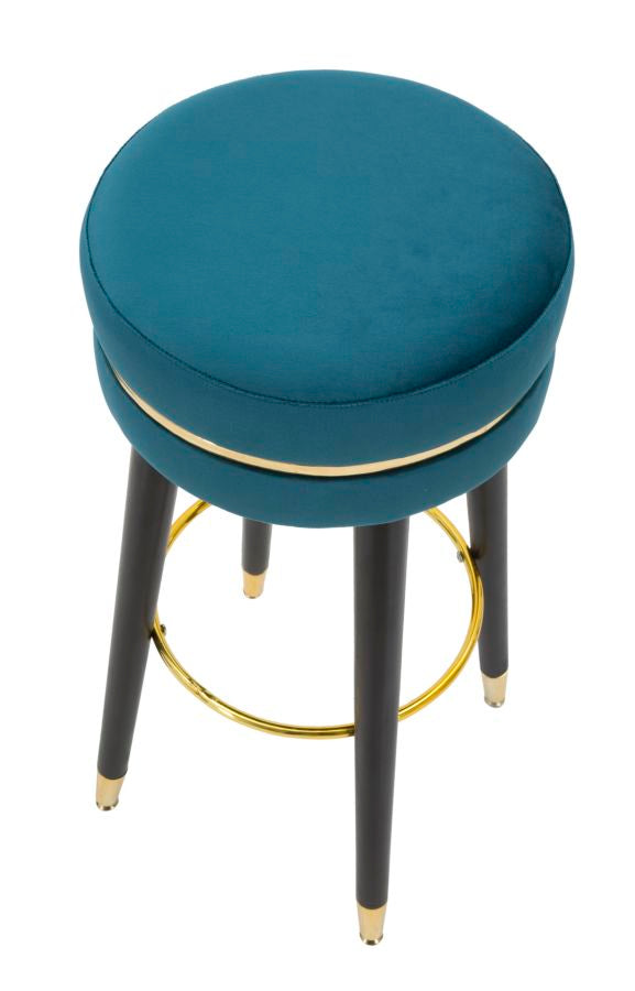 Barkruk Paris Teal/Gold 74x35x35 cm