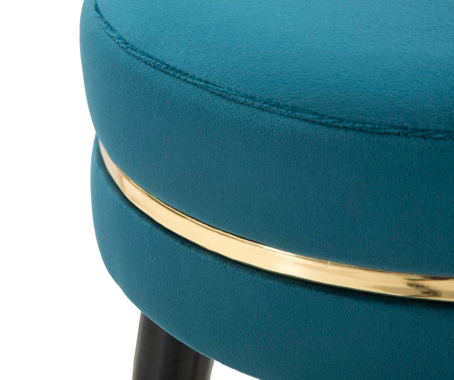 Barkruk Paris Teal/Gold 74x35x35 cm