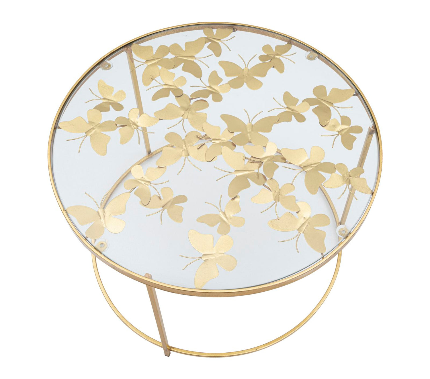 Salontafel Vlinders Goud 40.5x60x60 cm