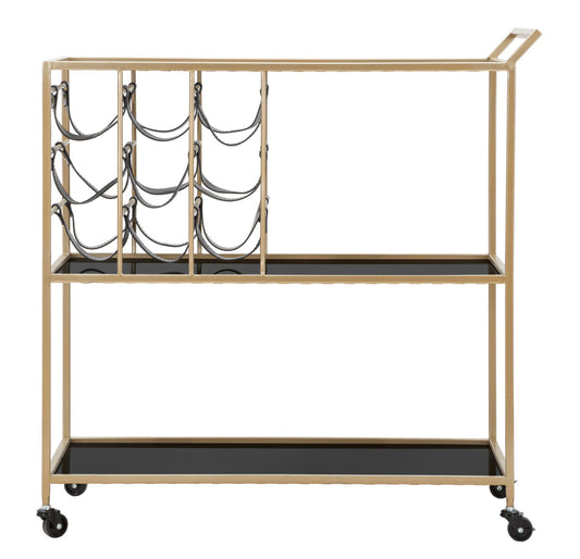 Serveerwagen Glam String Met Spiegelglas 82x79x39.5 cm
