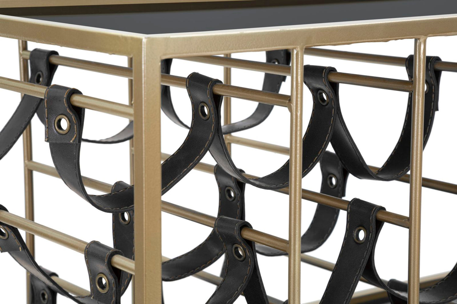 Serveerwagen Glam String Met Spiegelglas 82x79x39.5 cm