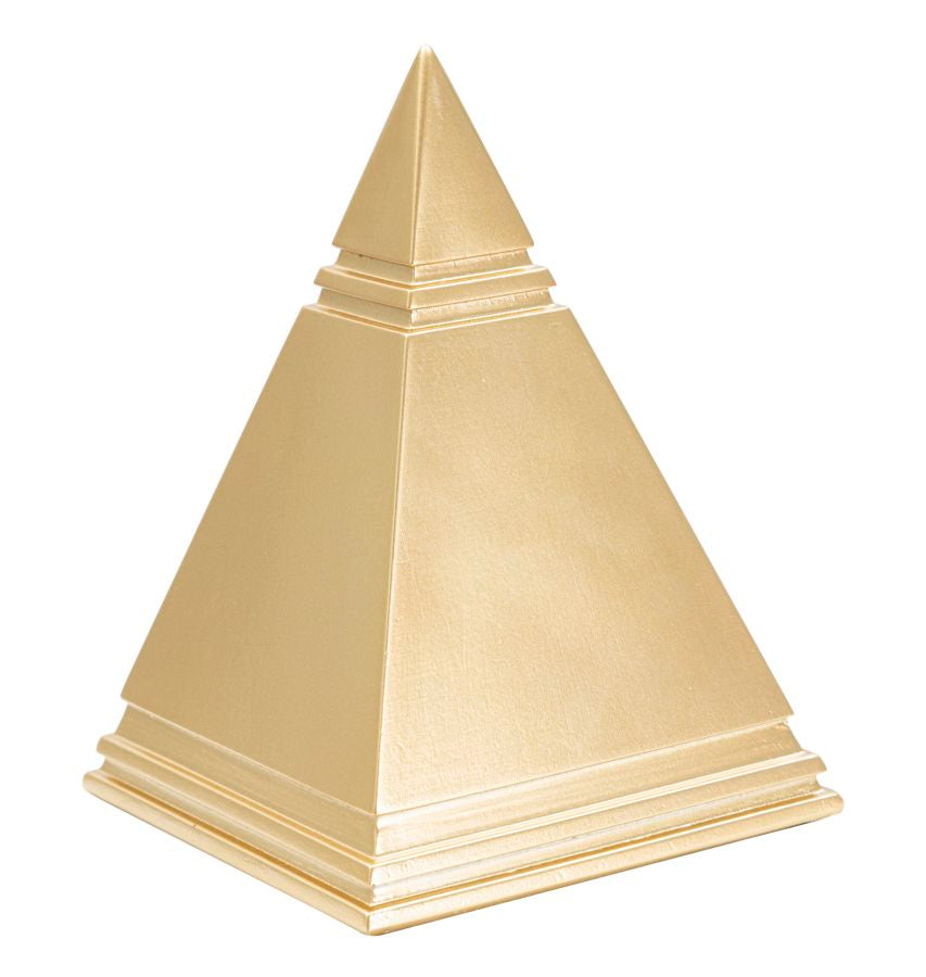 Piramide Decoratie Gold Glam 15.5x11.5x11.5 cm