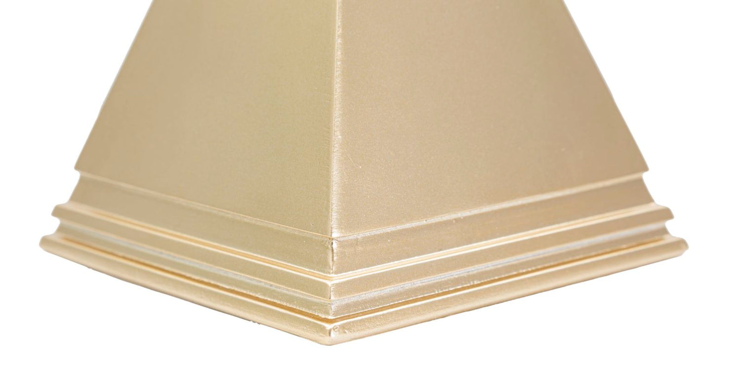 Piramide Decoratie Gold Glam 15.5x11.5x11.5 cm
