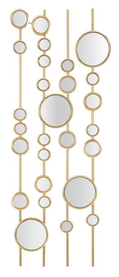 Wandpaneel Gouden Spiegels 90x35.5x1.5 cm