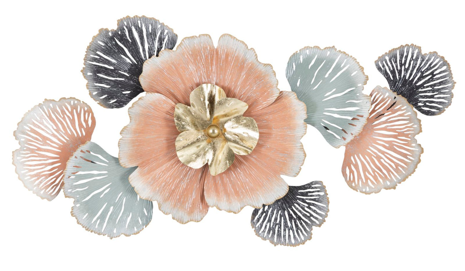 Wandpaneel Met Bloemen En Bladeren 53x93x7.5 cm