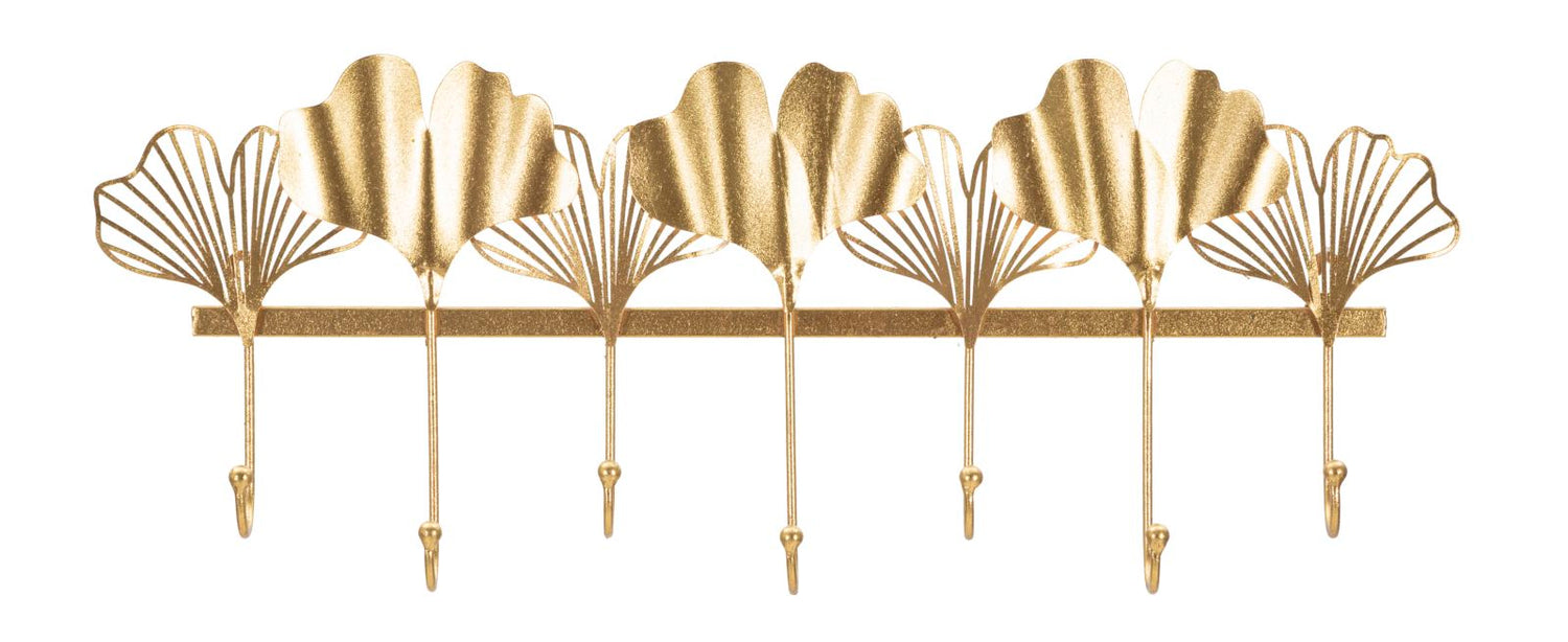 Wandhaak 7 Bladeren Glam 26.3x66.2x6 cm