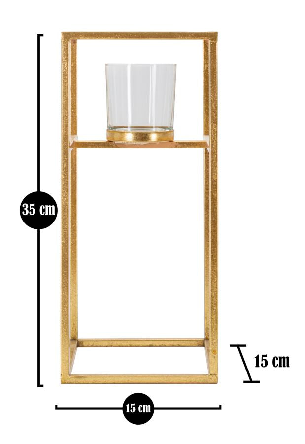 Kaarsenhouder Elegant Glam 35x15x15 cm