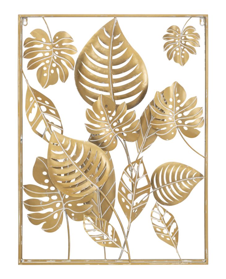 Wandpaneel Jungle Glam Goud 80x60x6.5 cm
