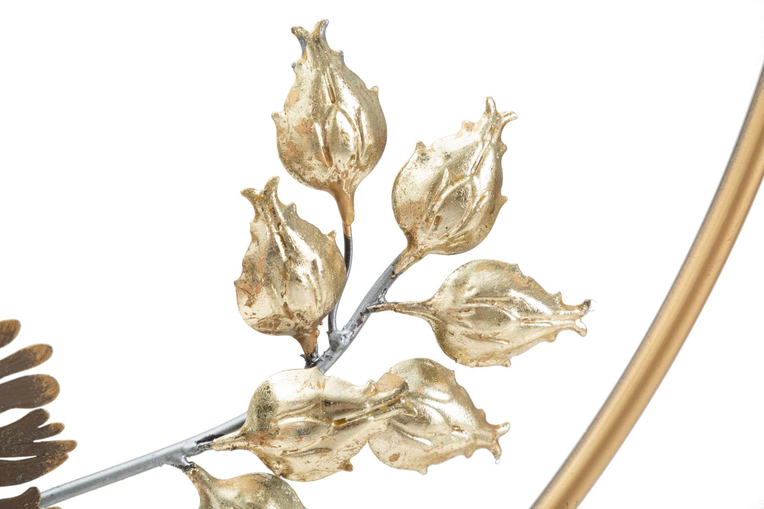Wandpaneel Met Bladeren En Bloemen 65.4x65.4x4.4 cm