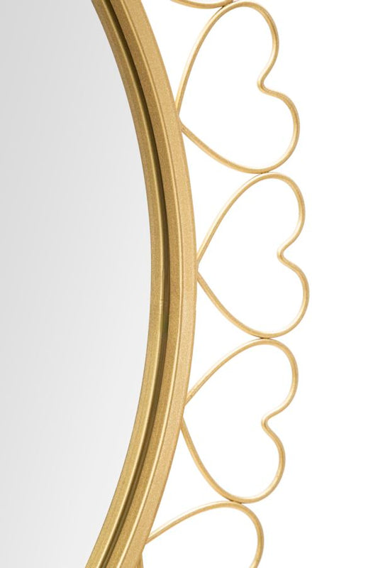 Wandspiegel Harten Goud 80x80x2.5 cm