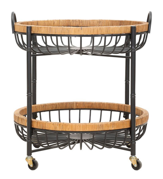 Trolley Double Cebu Rattan 62.5x57x55.5 cm