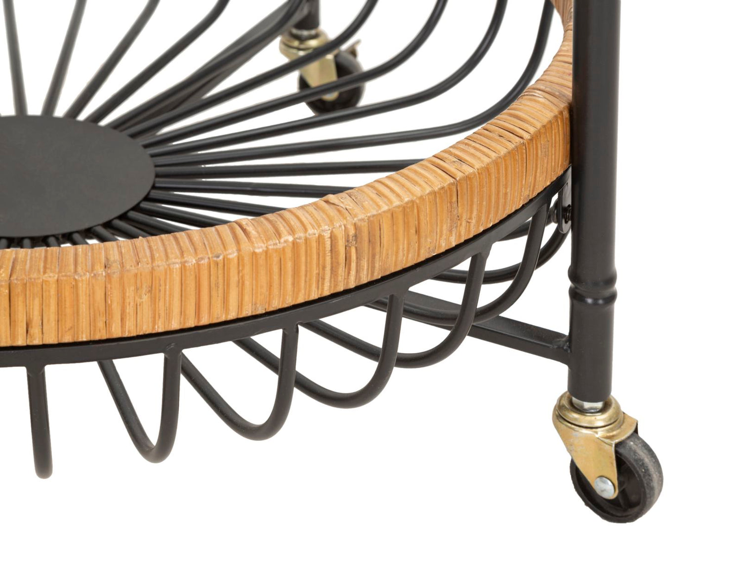 Trolley Double Cebu Rattan 62.5x57x55.5 cm