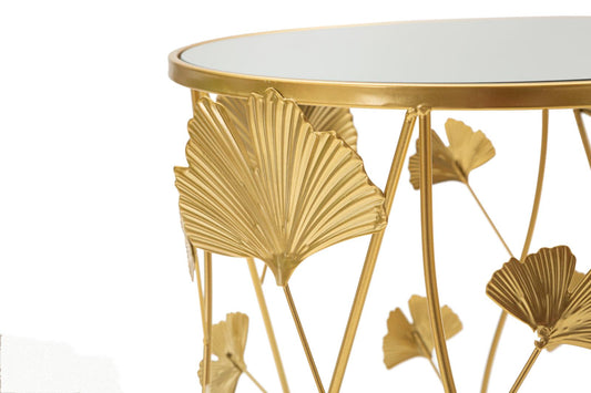 Bijzettafel Leavy Set 2-Delig - Goud