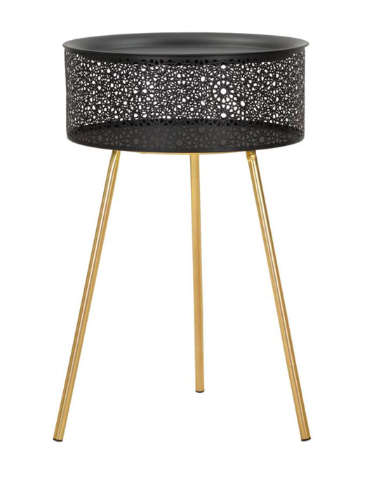 Ronde Tafel Blacky Glam 65x40x40 cm
