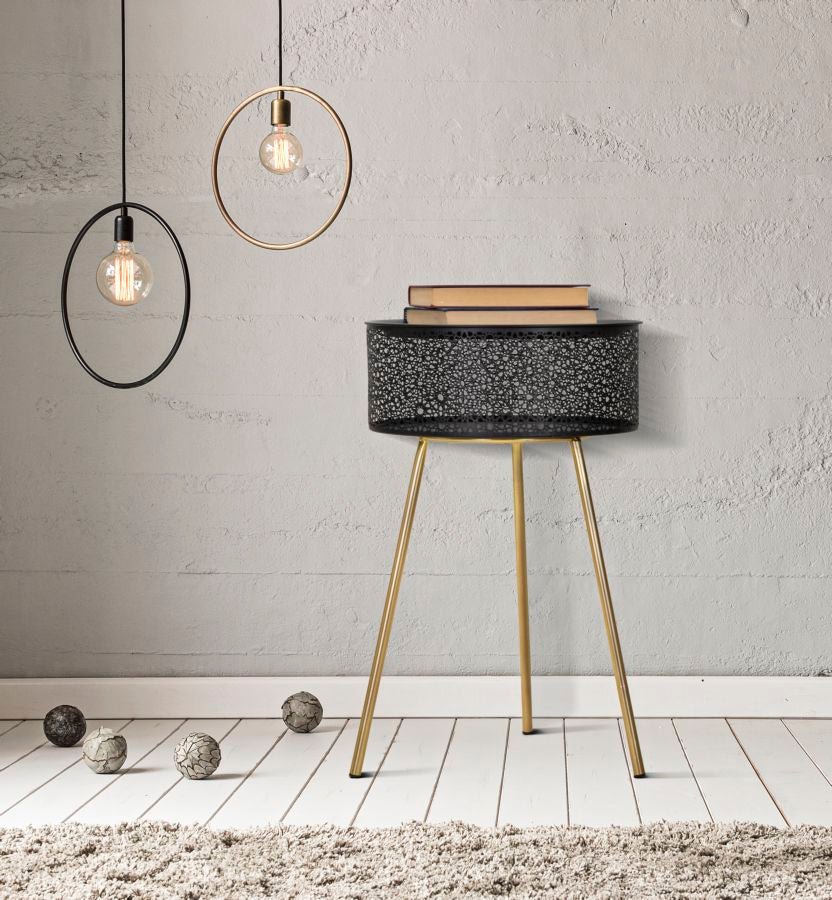 Ronde Tafel Blacky Glam 65x40x40 cm