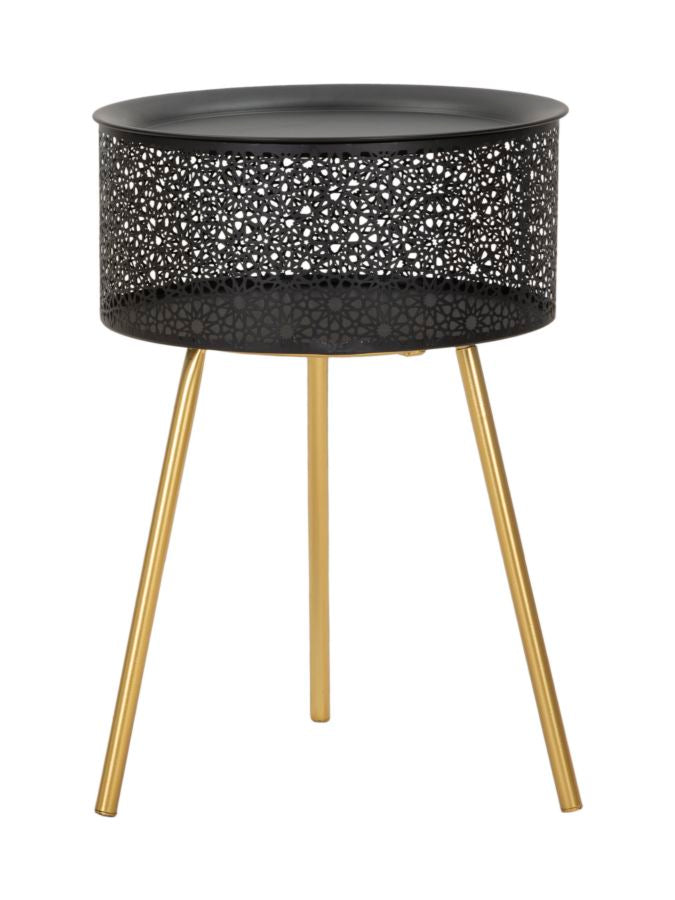 Bijzettafel Blacky Glam 50x35x35 cm