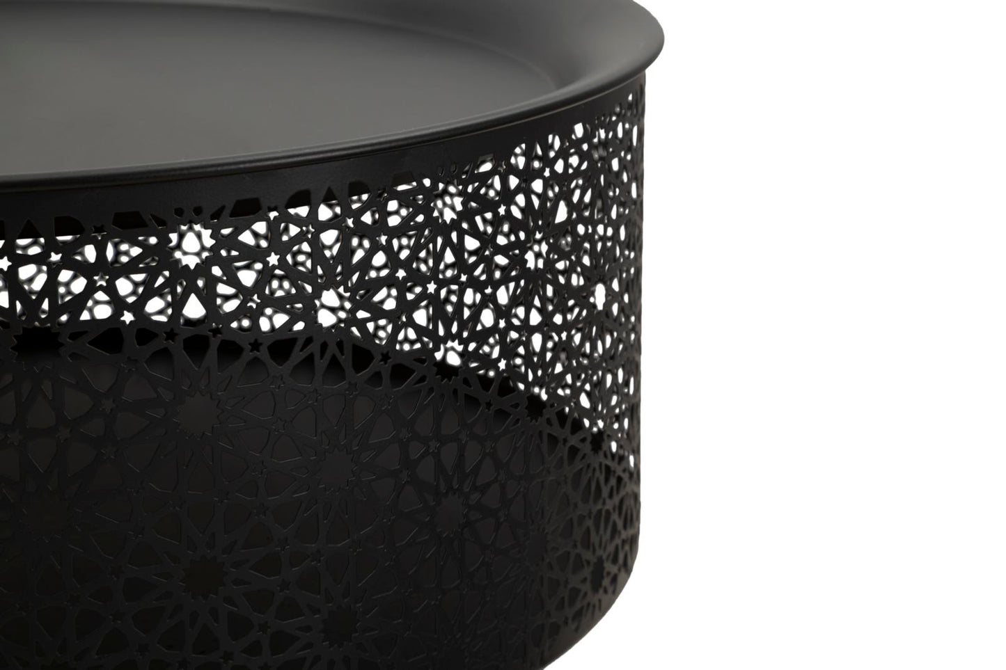 Bijzettafel Blacky Glam 50x35x35 cm