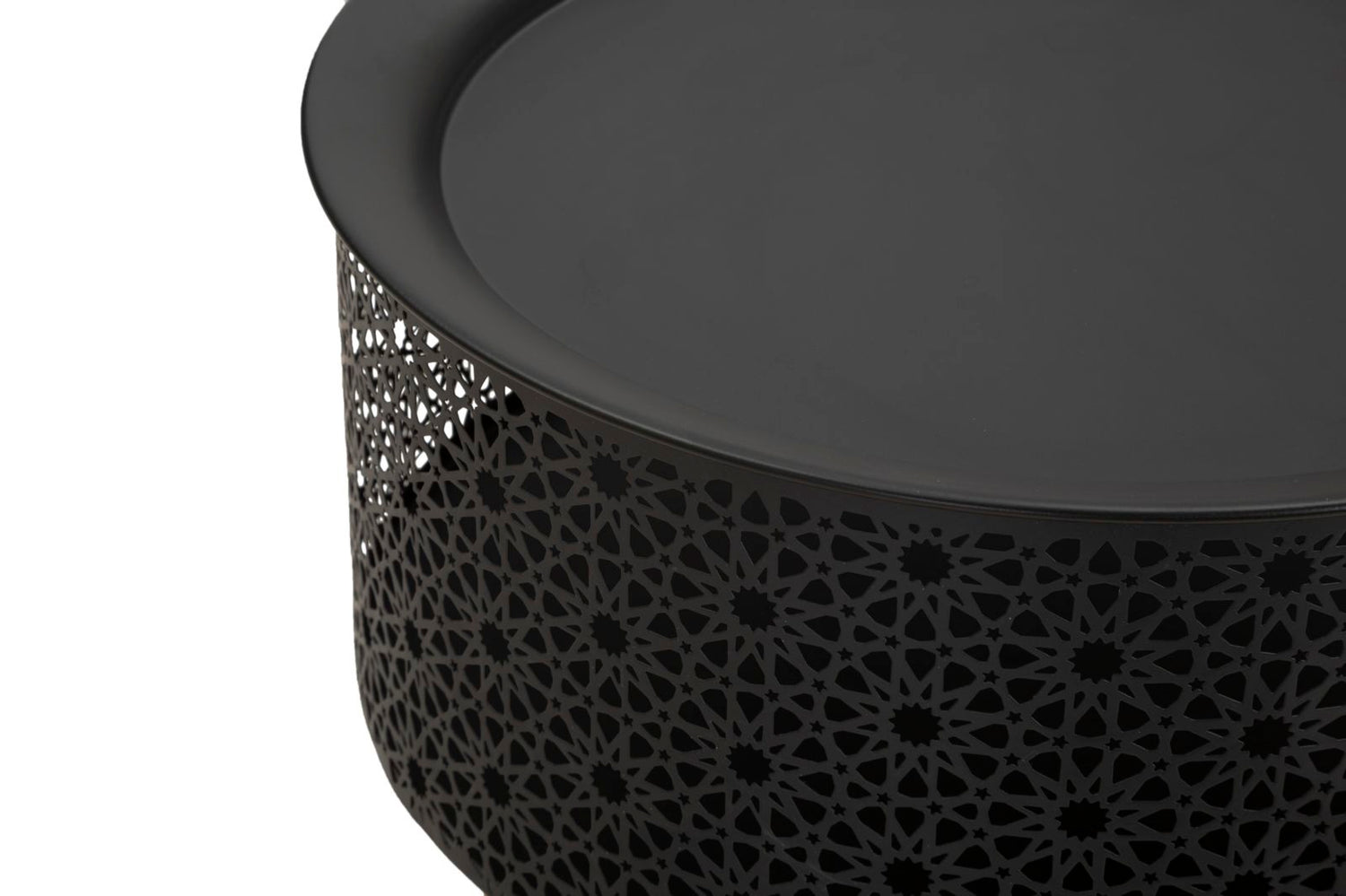 Bijzettafel Blacky Glam 50x35x35 cm